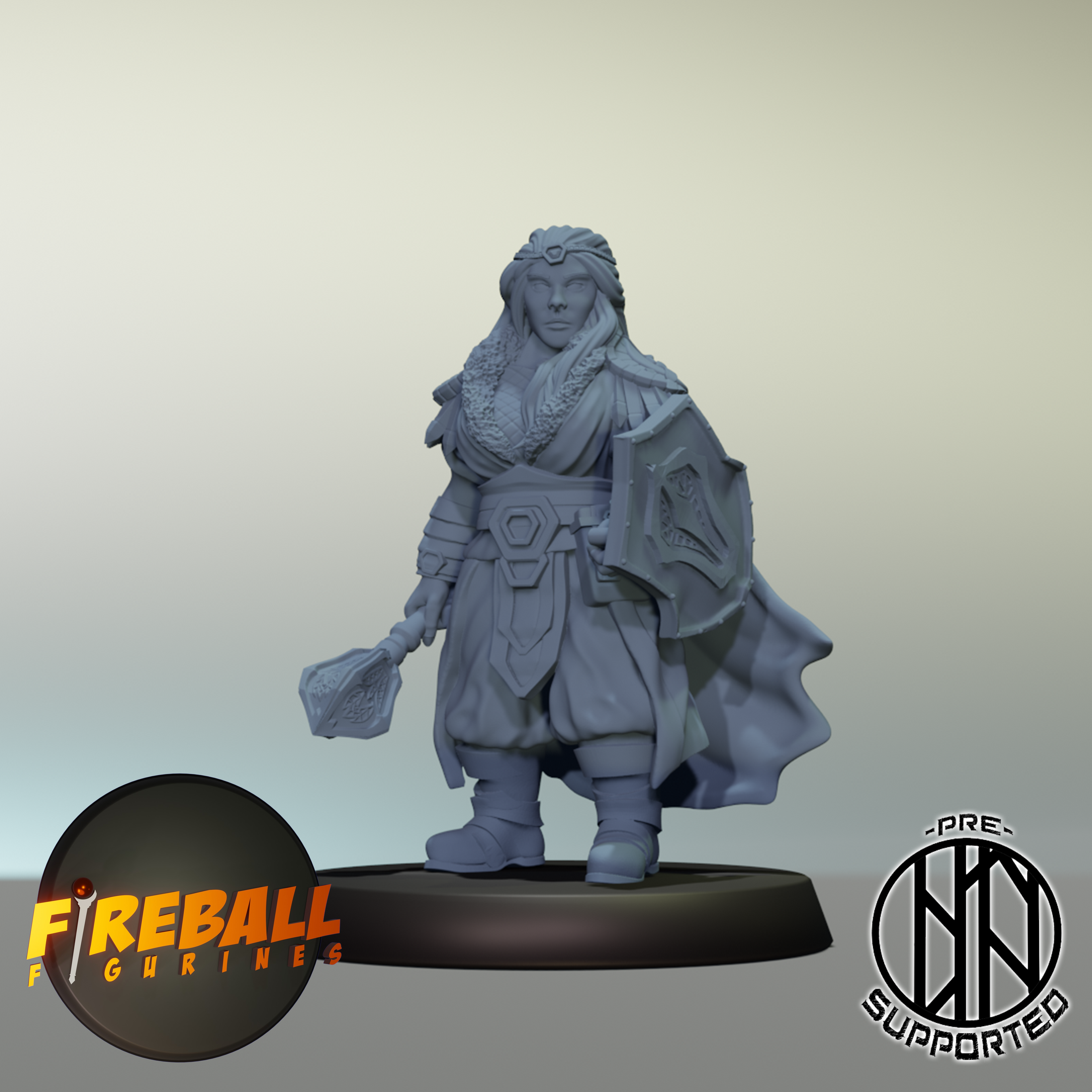 Hyllda, Female Dwarf Cleric of the Light